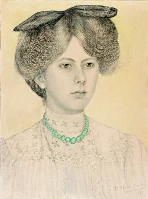 Portrait of Charley Annie Caroline Toorop: portrait by Mies Elout-Drabbe <br> 1907 private collection